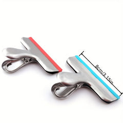 Stainless Steel Silicone Sealing Clip Ticket Clip Non-slip Strip