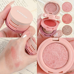 3 Eyeshadow Palette Earth Tone Glitter Sequins Cosmetics