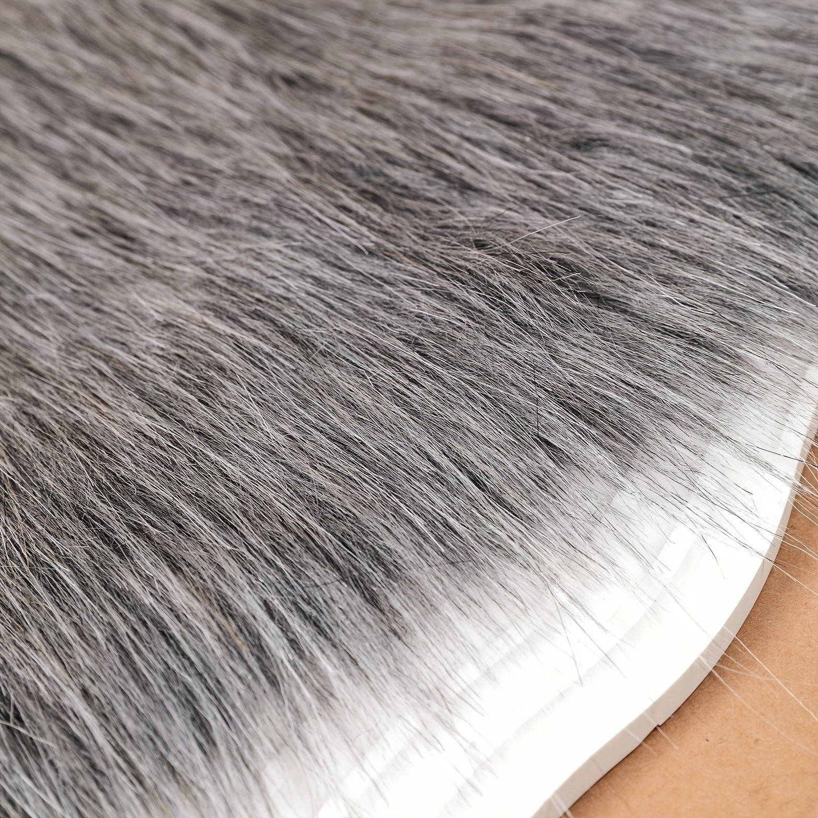 Artificial Fur Square Fabric Sewing Fabric Beard Hair Toy Doll DIY Cosplay