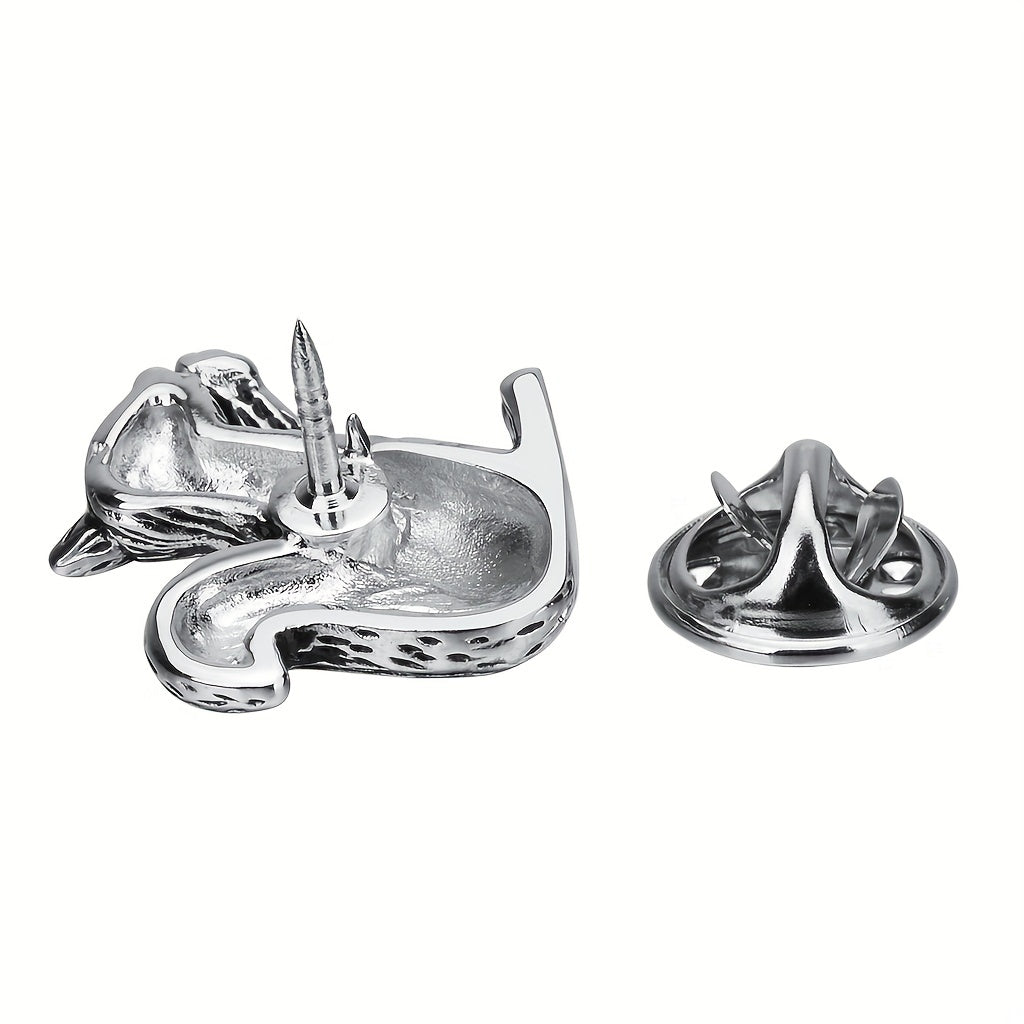 Squirrel Collar Buckle Pin Animal Suit Shirt Decoration