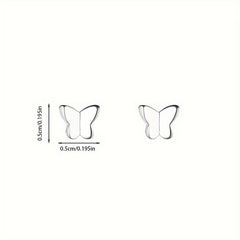 925 Silver Butterfly Stud Earrings Fairy Ear Bone Studs