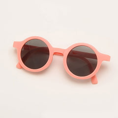 Kids Foldable Round Frame Sunglasses UV Protection