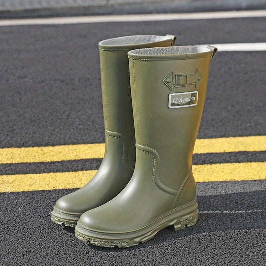 Women's Warm Rain Boots Waterproof & Anti skid Mid Water Shoes