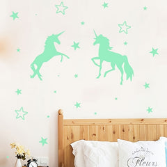 Unicorn Luminous Wall Stickers Glow In The Dark Stars