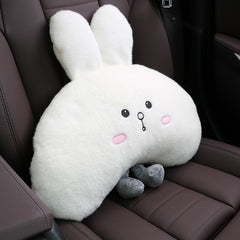 Rabbit Car Seat Pillow Lumbar Neck Headrest