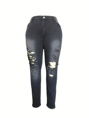  Ripped High Rise Skinny Jeans