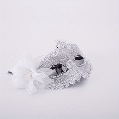 Faux Leather Flower Mask Venetian Masquerade Party Dance Mask