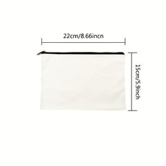 Roomy Letter Pattern Cosmetic Pouch with Zipper