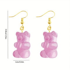 Resin Animal Earrings Fun Ear Jewelry