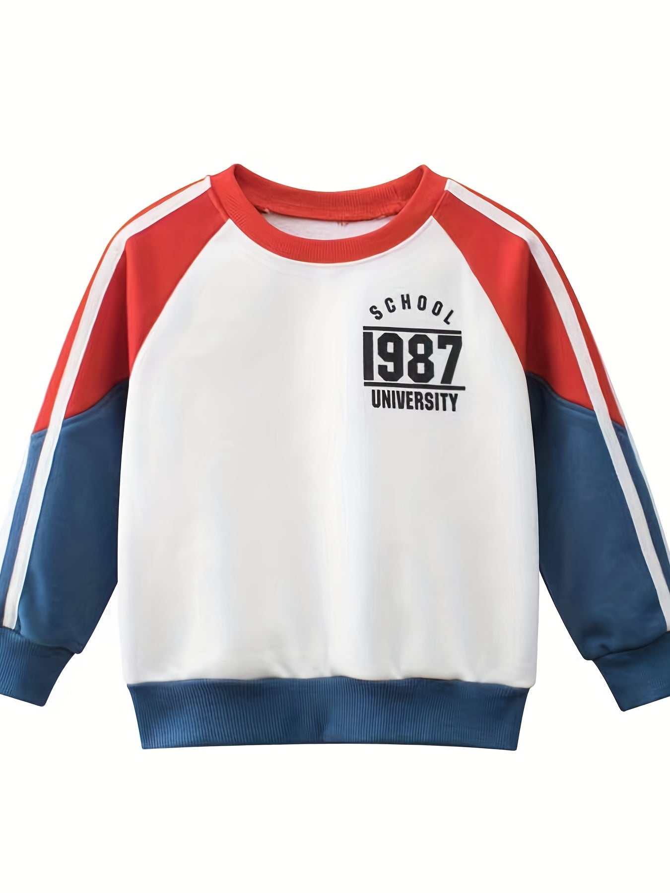 Boys Fleece Pullover Sweatshirt Long Sleeve Crew Neck Tops
