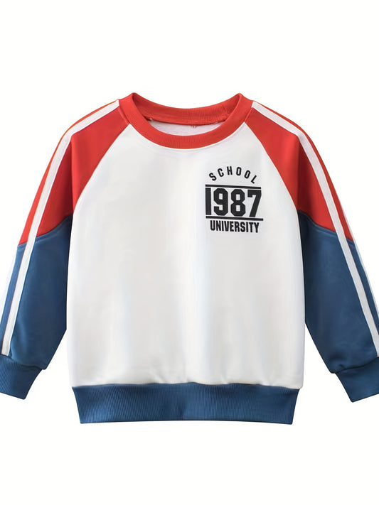 Boys Fleece Pullover Sweatshirt Long Sleeve Crew Neck Tops