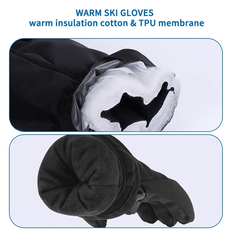Warm Waterproof Snow Gloves Touchscreen Windproof