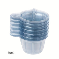 20Pcs 40ml Transparent Drop Glue Cup Plastic Cup Paint Cup Diy Mixing Container