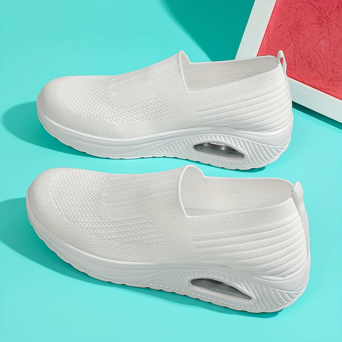 Women's Slip on Wedge Sneakers Air Cushion Comfy Height Increased Shoes