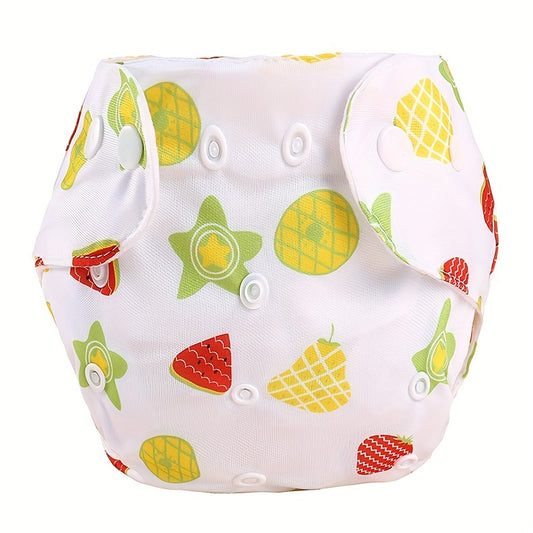 Reusable Animal Cartoon Plant Print Infant Cloth Diapers