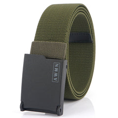 Casual Men's Elastic Belt All match Jeans Metal Inner Plain Belt