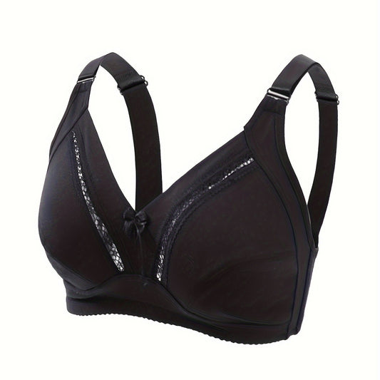  Lace Bow Front Bralette