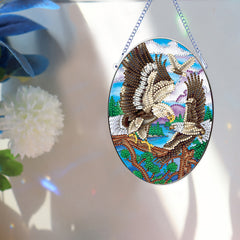 Eagle Pattern Diamond Painting Kit for Beginner - 5D DIY, Acrylic Single Sided