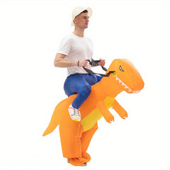 Funny Riding Dinosaur Inflatable Suit Costume