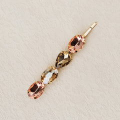 7pcs Rhinestone Hairpin Golden Hair Clip for Girls