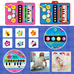 Interactive Music Sensory Play Mat with Piano Keyboard & Jazz Drum