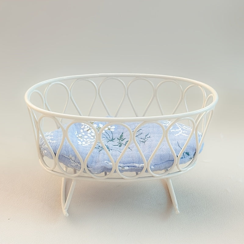 Mini Cast Iron Cradle for OB11 BJD Dolls
