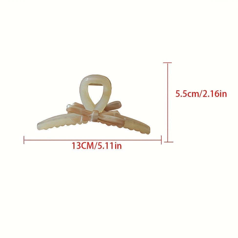 Acetate Bowknot Hair Claw Ponytail Holder Hair Accessories