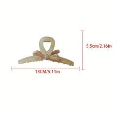 Acetate Bowknot Hair Claw Ponytail Holder Hair Accessories