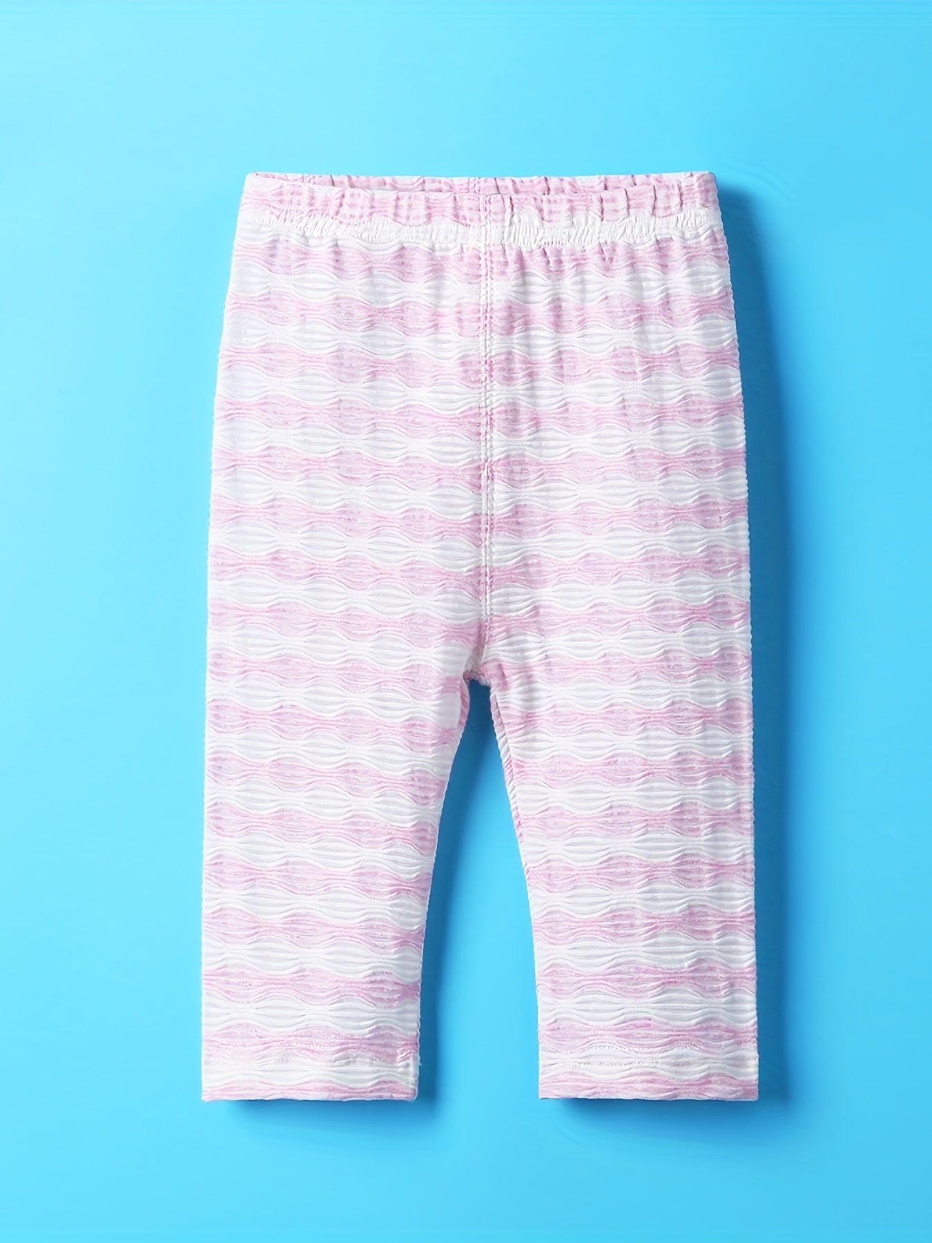 Girls Striped Crop Pants Comfort Fit Capris