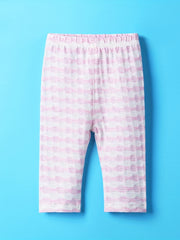 Girls Striped Crop Pants Comfort Fit Capris