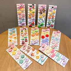 80pcs Baby Girls Cartoon Hair Bands Various Styles