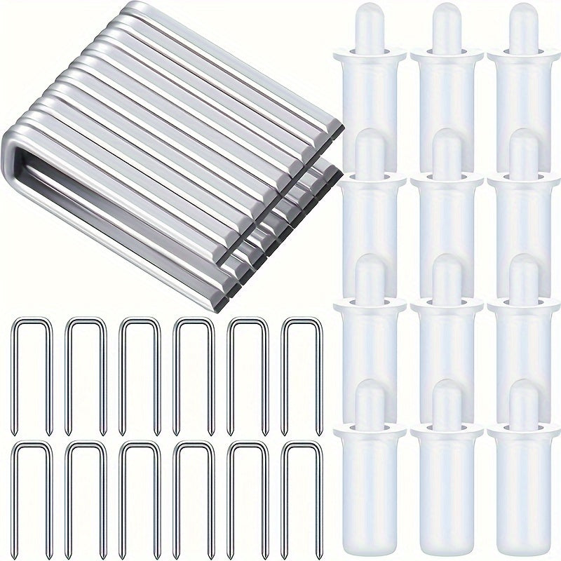 20pcs Blinds Repair Tool Set U Shaped Nails and Spring Loaded Blinds Pins