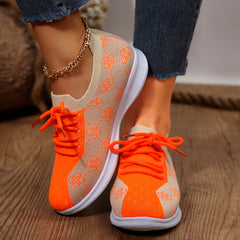 Women's Outdoor Running Shoes Mesh Breathable Non Slip Lightweight Sneakers
