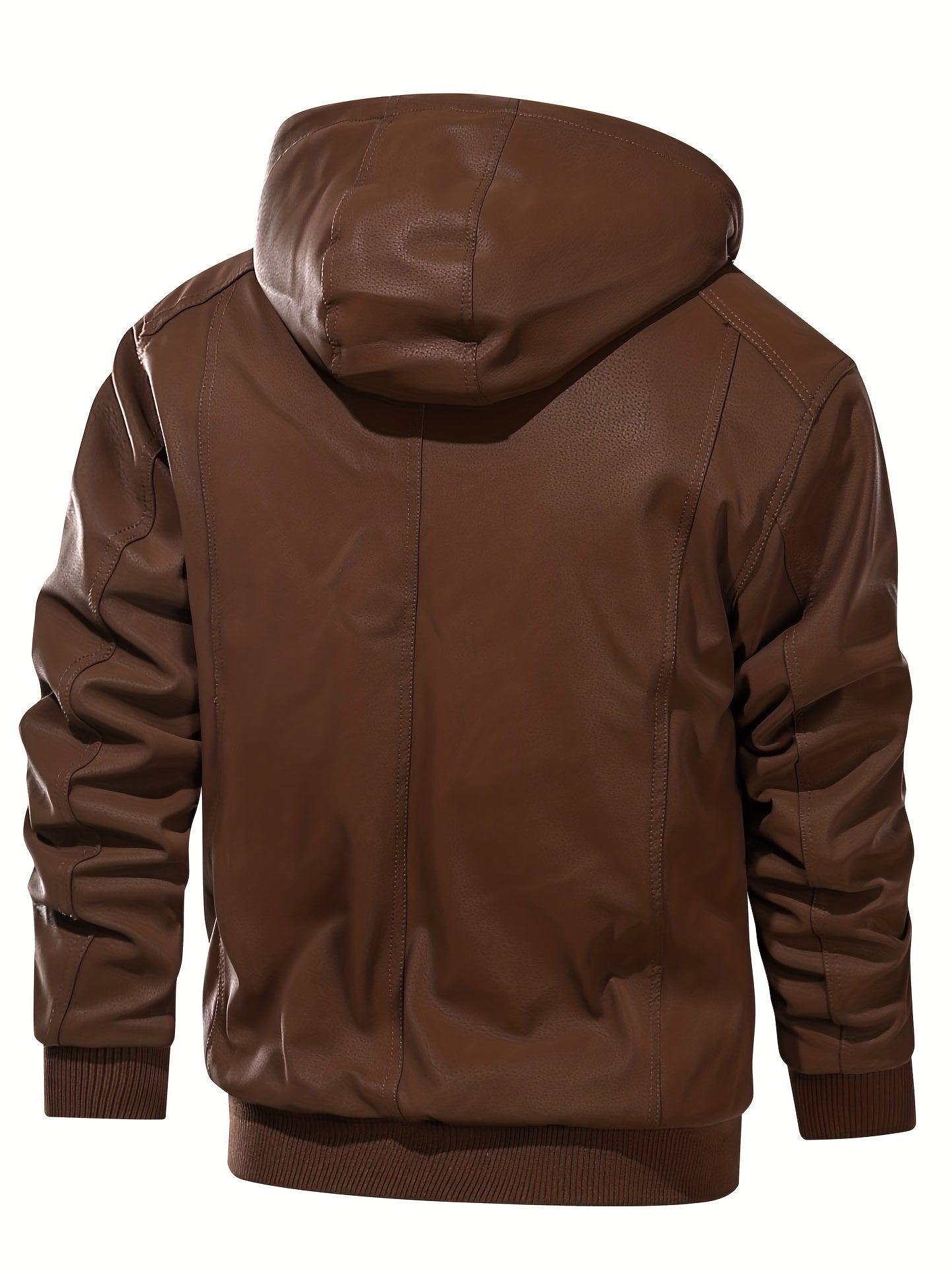 Men's Soft Shell Hooded Jacket Windproof Zip Up Winter Outdoor