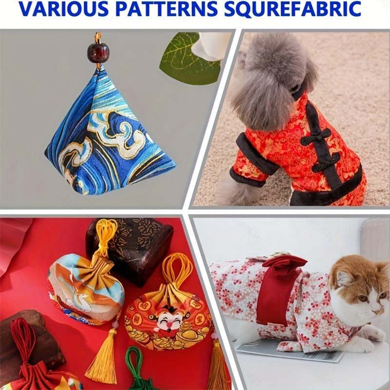 40pcs Cotton Quarters Fabric Bundle for DIY Patchwork Sewing Craft