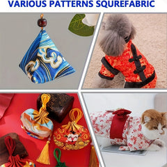 40pcs Cotton Quarters Fabric Bundle for DIY Patchwork Sewing Craft