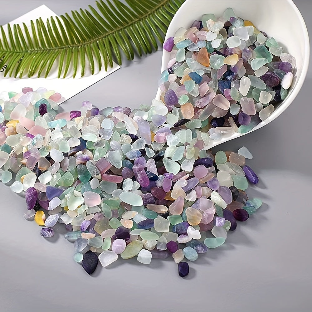 Natural Colorful Fluorite Chips Tumbled Stones Gravel Healing Crystals