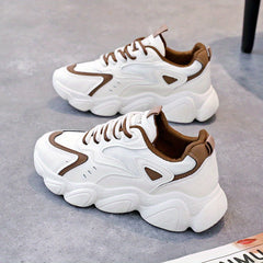 Women's Mesh Platform Sneakers Casual Lace Up Outdoor Shoes