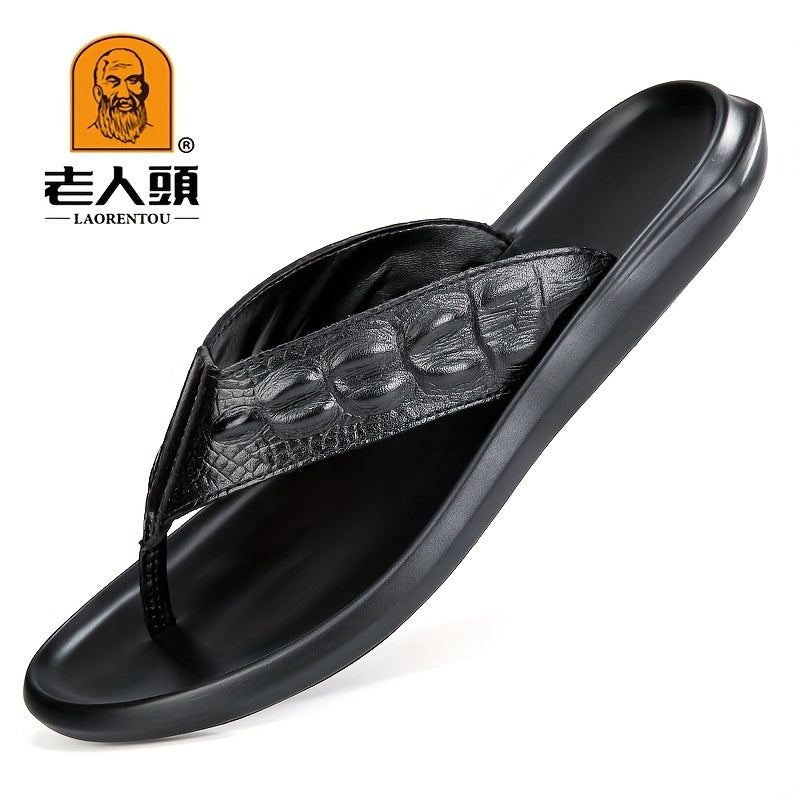 Leather Arch Support Flip Flops for Men & Women