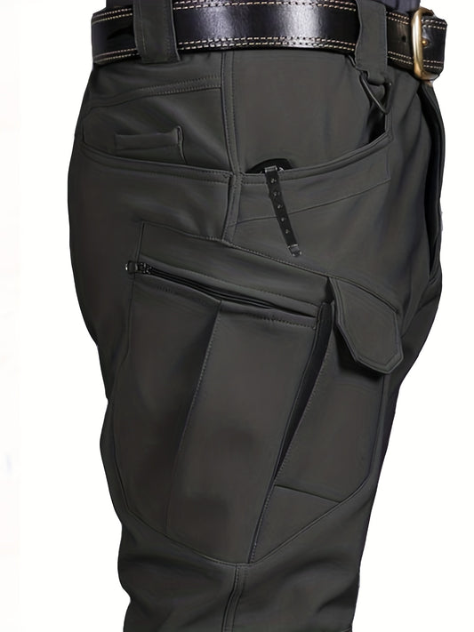 Men's Fleece Thermal Tactical Pants Waterproof Military Outdoor Pants