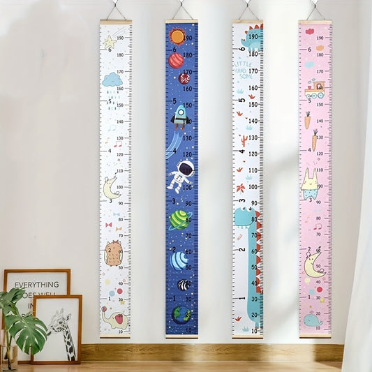 Canvas Growth Chart Wall Decor Removable Height Ruler 79" x 7.9"