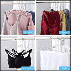 Set Of 10 304 Stainless Steel Hanger Solid Drying Hanger Coat Hangers