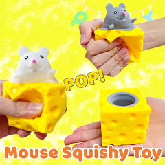 3pcs Squeeze Cheese Mouse Fun Toy Prank Cup Animal Birthday Gift