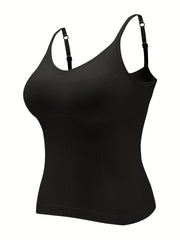 3 Sets Women's Seamless Cami Tops Soft & Comfy Stretch Everyday Top