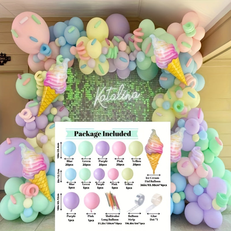 Ice Cream Birthday Party Decorations Garland Kit