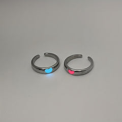 Luminous Ring Live Mouth Adjustable Unisex Ring