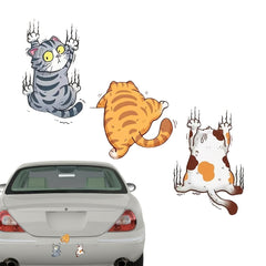 Funny Cat Car Stickers Decals Cartoon Motorcycle Accessories