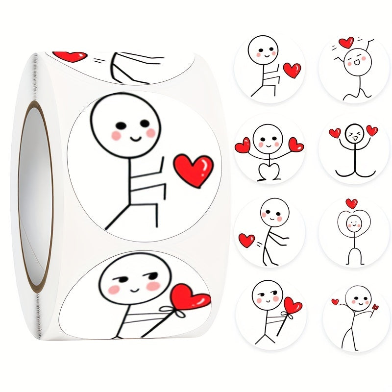 500pcs Cartoon Match Man Stickers DIY Scrapbooking