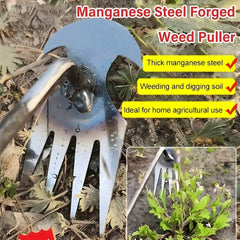 2pcs Manganese Steel Weed Puller Dual Purpose Weeder