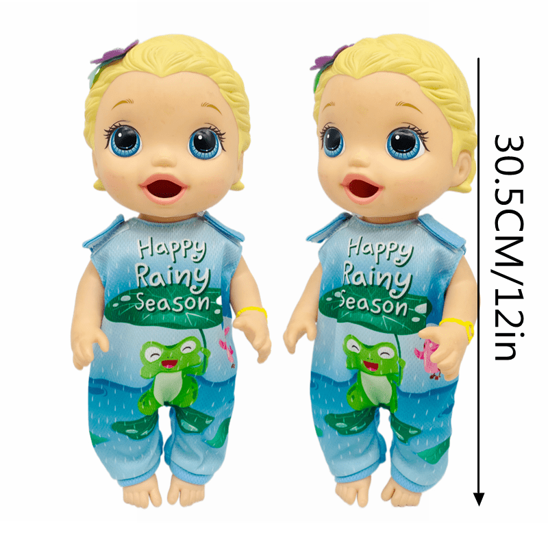 Adorable Frog Pattern Jumpsuit for 25-30" Dolls